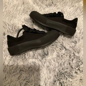 Alexander McQueen Deck lace up plimsoll black size 37 d